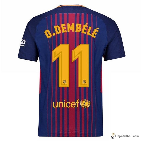 Camiseta Barcelona Replica Primera Ropa O.Dembele 2017/18